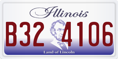 IL license plate B324106