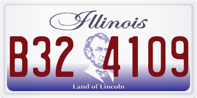 IL license plate B324109