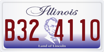IL license plate B324110