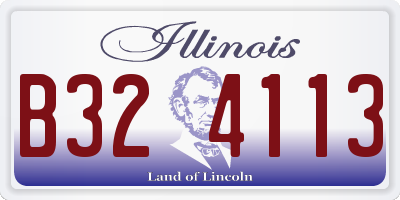 IL license plate B324113