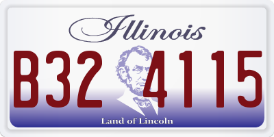 IL license plate B324115