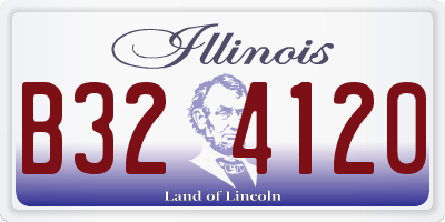 IL license plate B324120