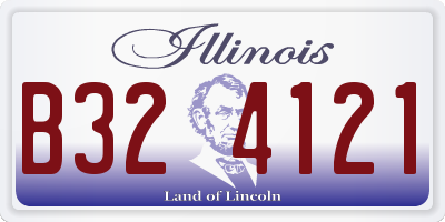 IL license plate B324121