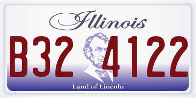 IL license plate B324122
