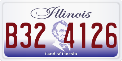 IL license plate B324126