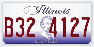 IL license plate B324127