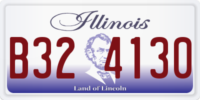 IL license plate B324130