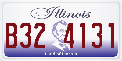 IL license plate B324131