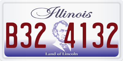 IL license plate B324132