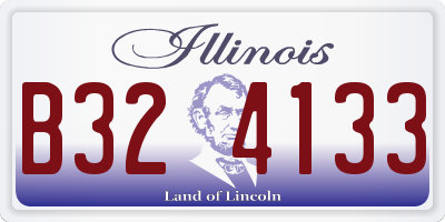 IL license plate B324133
