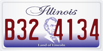 IL license plate B324134