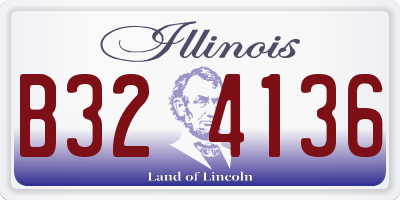 IL license plate B324136