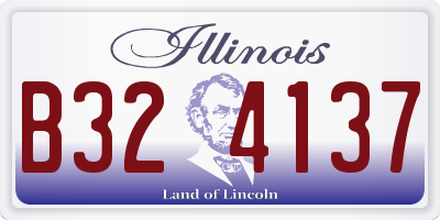 IL license plate B324137