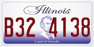 IL license plate B324138