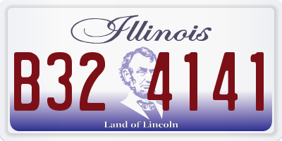 IL license plate B324141