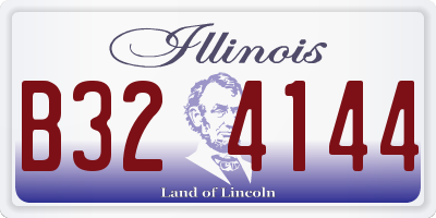 IL license plate B324144