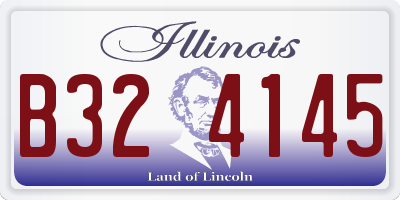 IL license plate B324145
