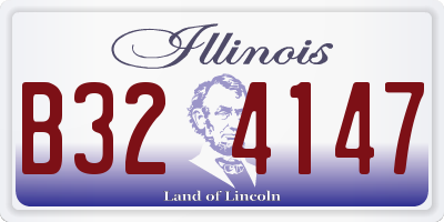 IL license plate B324147