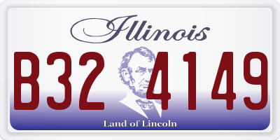 IL license plate B324149