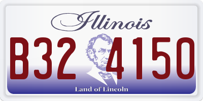 IL license plate B324150