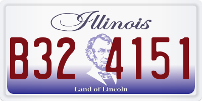 IL license plate B324151