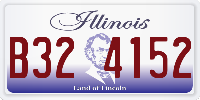 IL license plate B324152