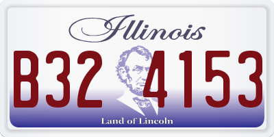 IL license plate B324153