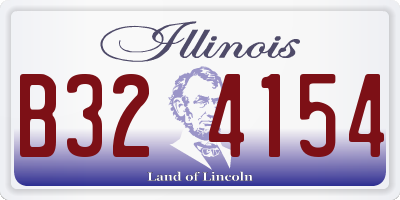 IL license plate B324154
