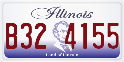 IL license plate B324155