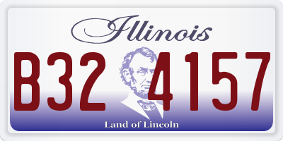 IL license plate B324157