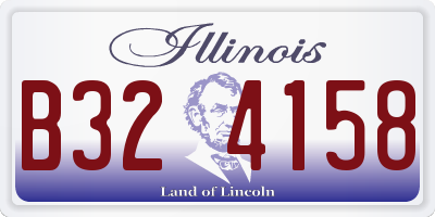 IL license plate B324158
