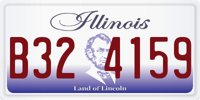 IL license plate B324159