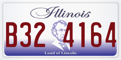 IL license plate B324164