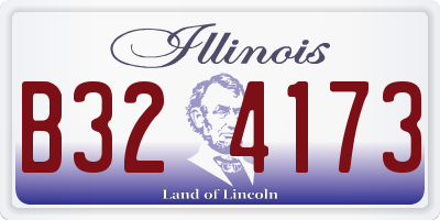 IL license plate B324173