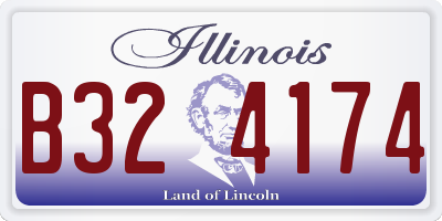 IL license plate B324174