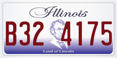 IL license plate B324175