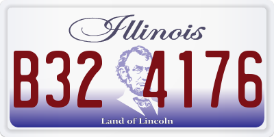 IL license plate B324176