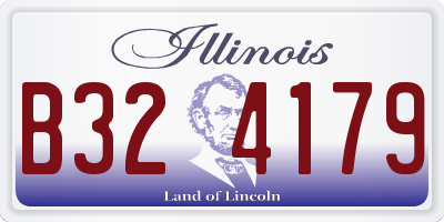 IL license plate B324179