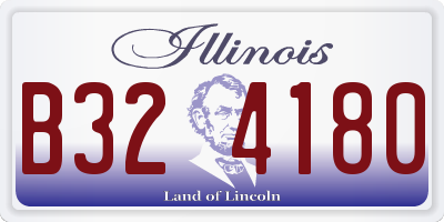 IL license plate B324180