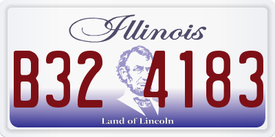 IL license plate B324183