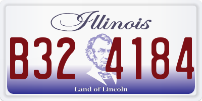 IL license plate B324184
