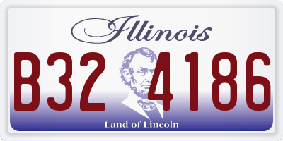 IL license plate B324186