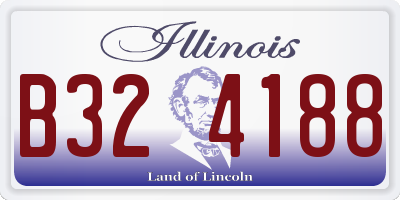 IL license plate B324188