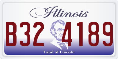 IL license plate B324189