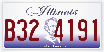 IL license plate B324191