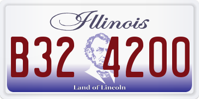 IL license plate B324200