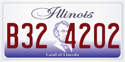 IL license plate B324202