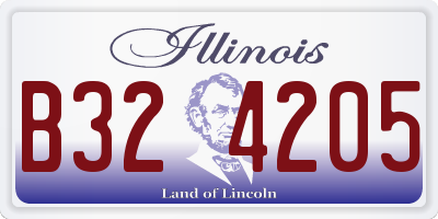 IL license plate B324205
