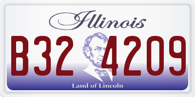 IL license plate B324209