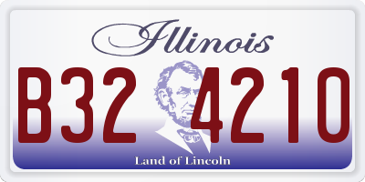 IL license plate B324210